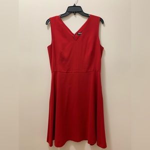 DKNY red swing dress